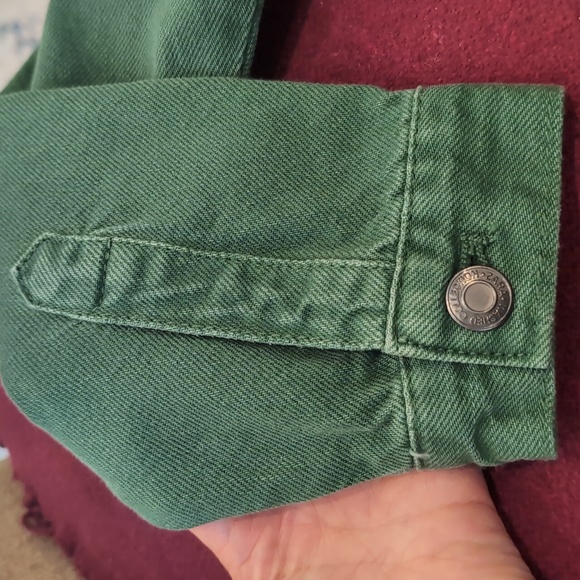 Zara Oversized Washed Green Denim Shacket for Women. NWOT!! - Picture 5 of 10
